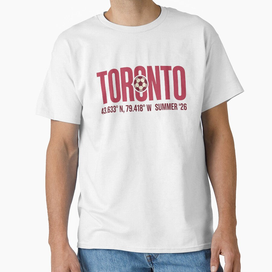 * Toronto Soccer Summer '26 - Coordinates & Retro Graphics by rygenr8 Unisex T-shirt, Sweatshirt, Hoodie, Long Sleeve Tee - T-Shirt, Sweatshirt, Hoodie