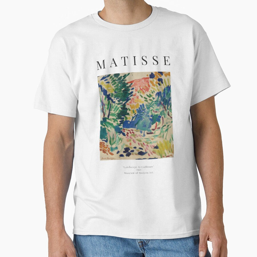 Henri Matisse - Landscape At Collioure - Exhibition Poster by studiofrivolo Unisex T-shirt, Sweatshirt, Hoodie, Long Sleeve Tee - T-Shirt, Sweatshirt, Hoodie