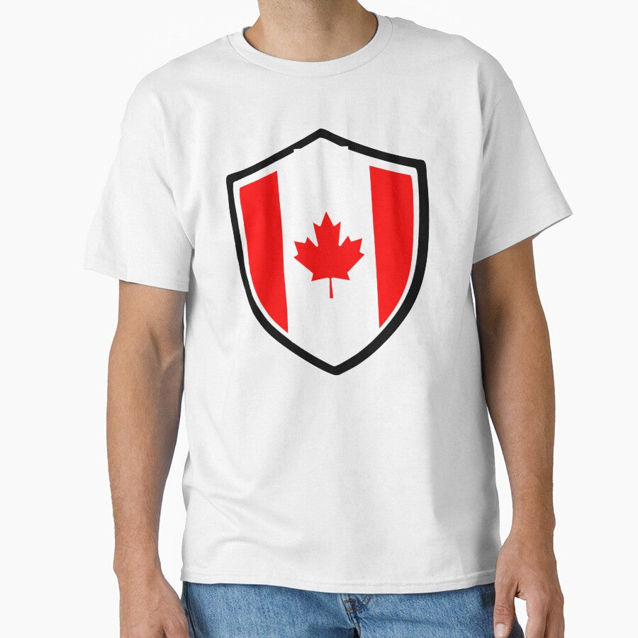 canada flag shield emblem graphic by GlobalPrintArt Unisex T-shirt, Sweatshirt, Hoodie, Long Sleeve Tee - T-Shirt, Sweatshirt, Hoodie