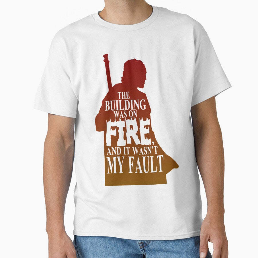 The Building was on Fire by DoctorBadguy Unisex T-shirt, Sweatshirt, Hoodie, Long Sleeve Tee - T-Shirt, Sweatshirt, Hoodie