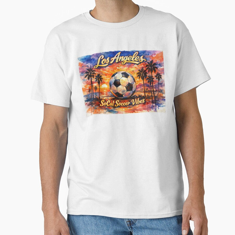 SoCal Soccer Vibes in Los Angeles by BrickByDream Unisex T-shirt, Sweatshirt, Hoodie, Long Sleeve Tee - T-Shirt, Sweatshirt, Hoodie