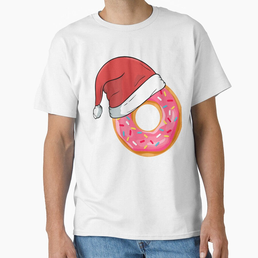Funny Donuts Santa Claus Christmas Xmas Holiday T-shirts Tee Gift by mrsmitful Unisex T-shirt, Sweatshirt, Hoodie, Long Sleeve Tee - T-Shirt, Sweatshirt, Hoodie