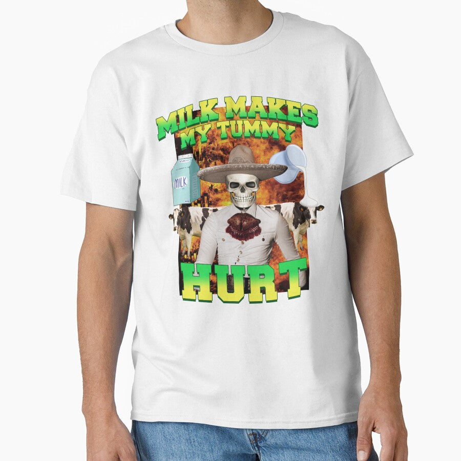 Milk makes my tummy hurt, Lactose intolerance meme by thuqqdotcom Unisex T-shirt, Sweatshirt, Hoodie, Long Sleeve Tee - T-Shirt, Sweatshirt, Hoodie