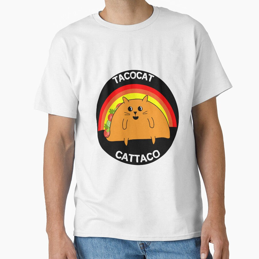 Tacocat Spelled Backward Is Tacocat - Love Cat And Taco Essential T-Shirt - Aprons by happygiftideas - T-Shirt, Sweatshirt, Hoodie