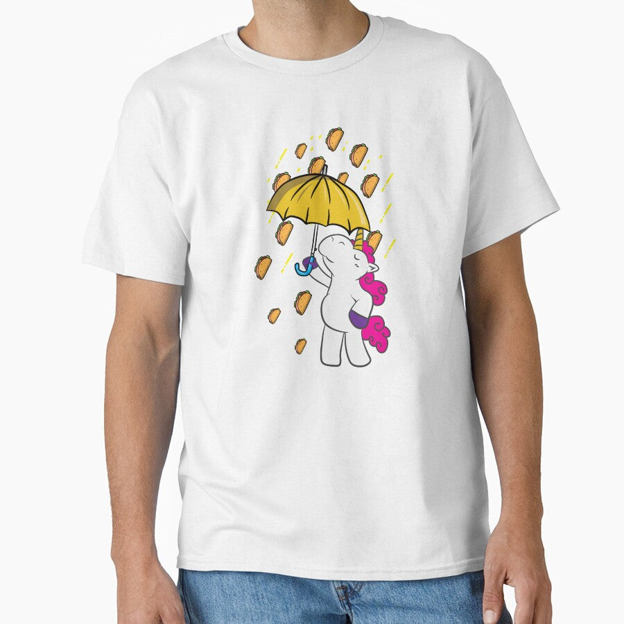 Love Tacos Its Raining Tacos Unicorn Gift Idea by haselshirt Unisex T-shirt, Sweatshirt, Hoodie, Long Sleeve Tee - T-Shirt, Sweatshirt, Hoodie