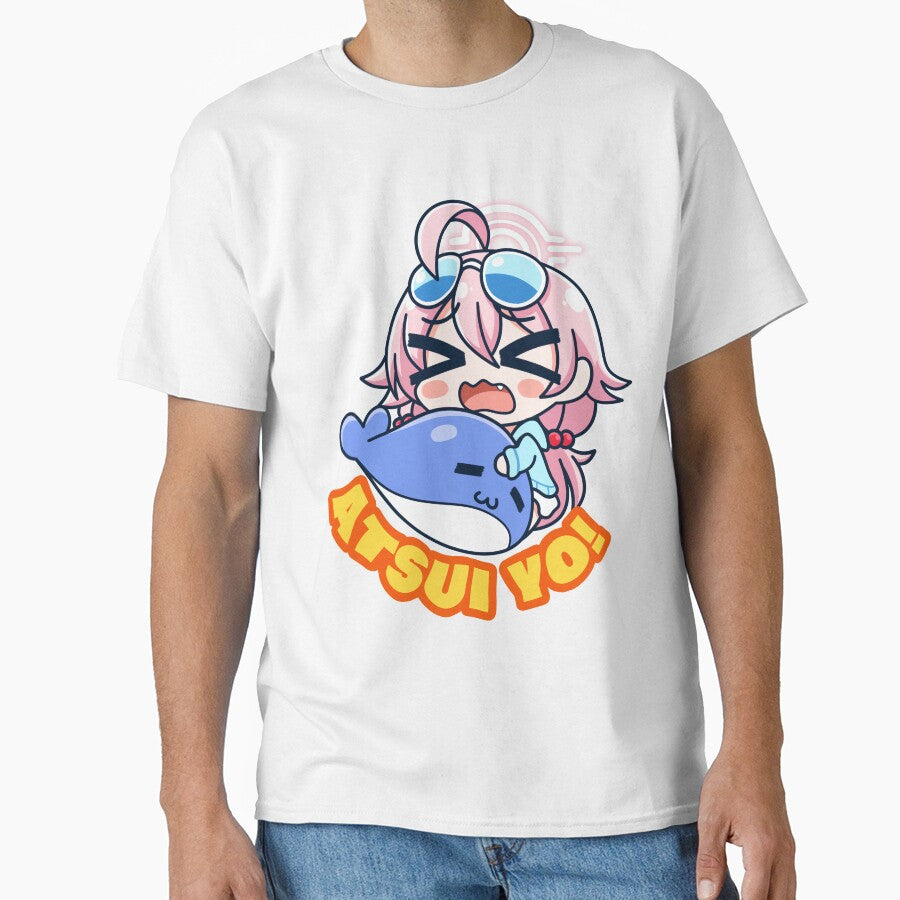 Atsui Yo Blue Archive Takanashi Hoshino by Noredji Morien Unisex T-shirt, Sweatshirt, Hoodie, Long Sleeve Tee - T-Shirt, Sweatshirt, Hoodie