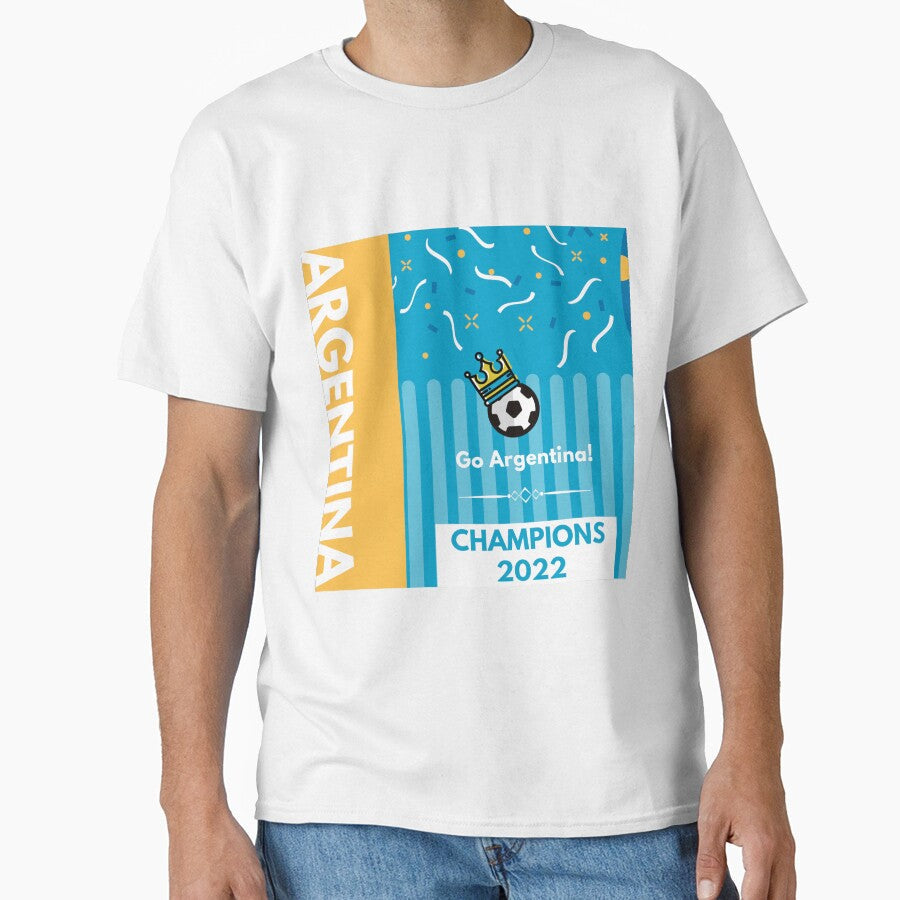 congratulations argentina soccer fifa worldcup champions 2022 by Panda  Art Unisex T-shirt, Sweatshirt, Hoodie, Long Sleeve Tee - T-Shirt, Sweatshirt, Hoodie
