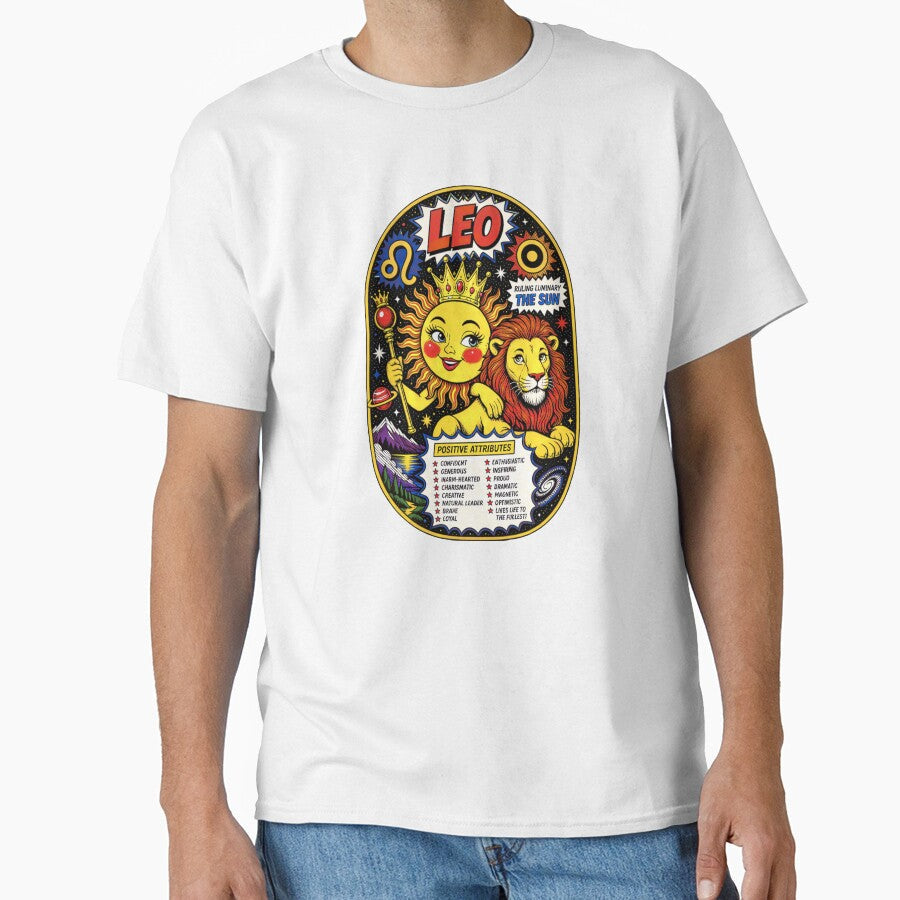 Pop Art of the Cosmos - Leo by Cosmocharis Unisex T-shirt, Sweatshirt, Hoodie, Long Sleeve Tee - T-Shirt, Sweatshirt, Hoodie