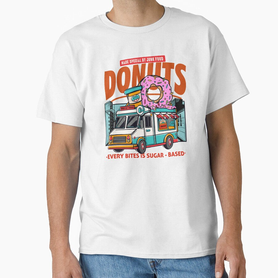 DONUTS FOOD TRUCK by MuloPops Unisex T-shirt, Sweatshirt, Hoodie, Long Sleeve Tee - T-Shirt, Sweatshirt, Hoodie