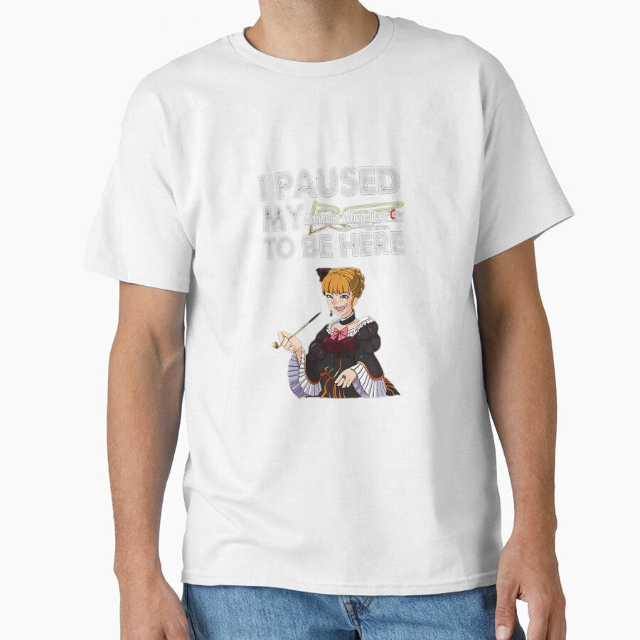 I paused my Umineko When They Cry to be here by Goldenvexa Unisex T-shirt, Sweatshirt, Hoodie, Long Sleeve Tee - T-Shirt, Sweatshirt, Hoodie