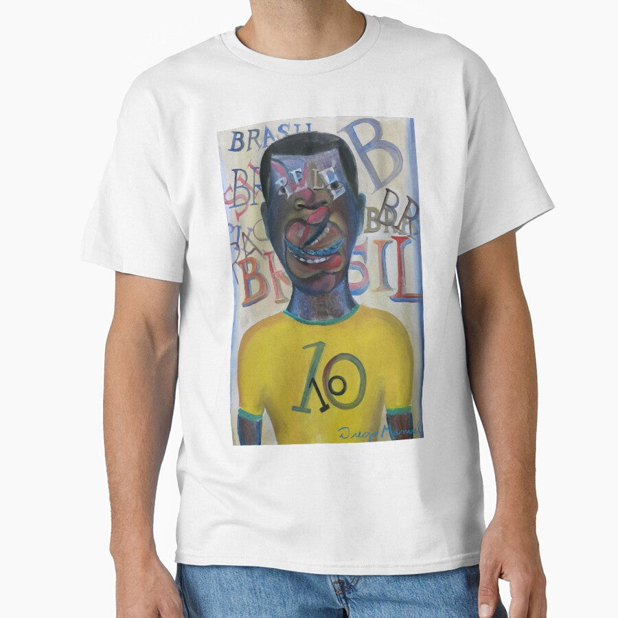The king of football by Diego Manuel Rodriguez Unisex T-shirt, Sweatshirt, Hoodie, Long Sleeve Tee - T-Shirt, Sweatshirt, Hoodie