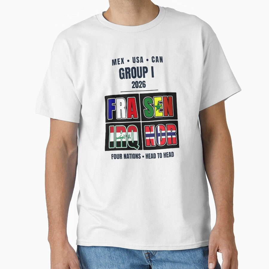 Group I 2026 Soccer Football Shirt France Senegal Iraq Norway World Tournament by The Hairy Melon - T-Shirt, Sweatshirt, Hoodie