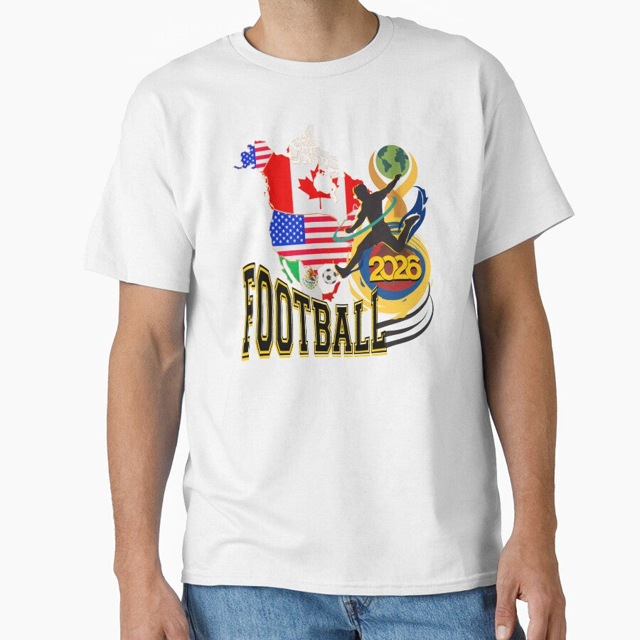 Football Spirit 2026 by InasTees Unisex T-shirt, Sweatshirt, Hoodie, Long Sleeve Tee - T-Shirt, Sweatshirt, Hoodie