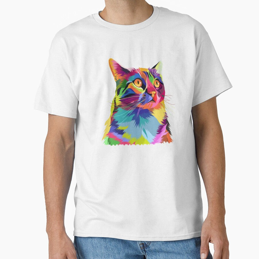Custom Cat Pop Art - Cat Pop Art 3d by FirnandArt Unisex T-shirt, Sweatshirt, Hoodie, Long Sleeve Tee - T-Shirt, Sweatshirt, Hoodie