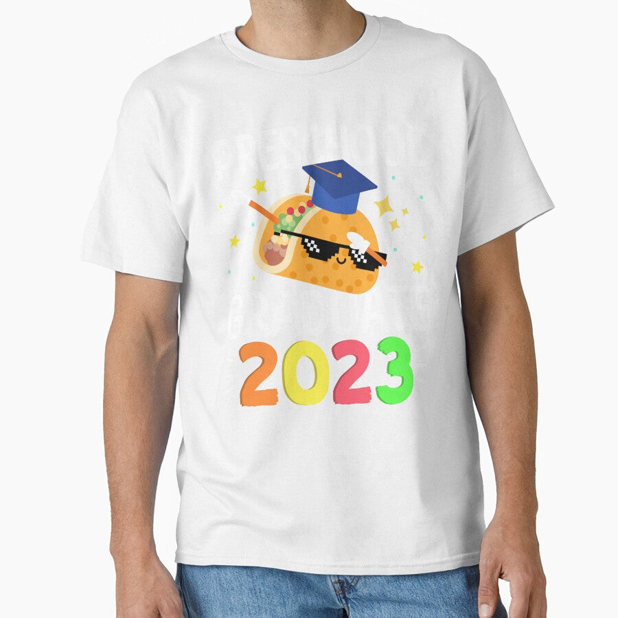 Preschool Graduate 2023 Taco dab for taco lover kids by lettersquad Unisex T-shirt, Sweatshirt, Hoodie, Long Sleeve Tee - T-Shirt, Sweatshirt, Hoodie