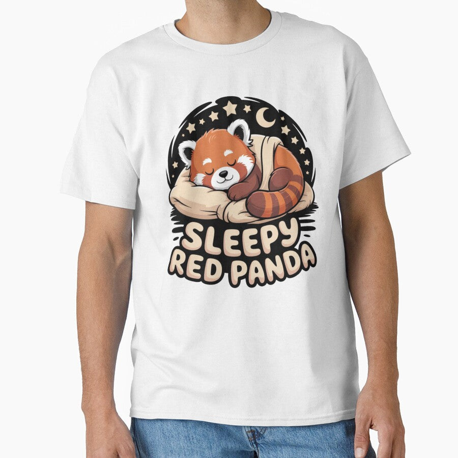 Red Panda Sleep Pajamas by sinkedink Unisex T-shirt, Sweatshirt, Hoodie, Long Sleeve Tee - T-Shirt, Sweatshirt, Hoodie