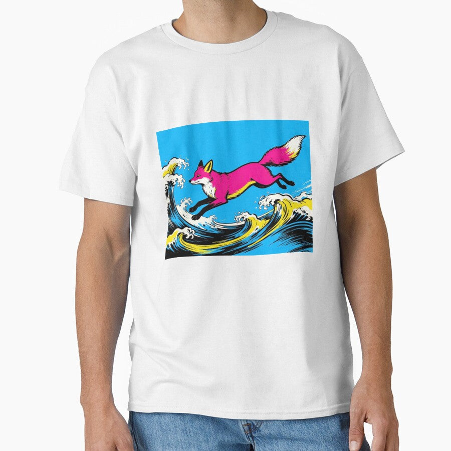 Pop Naminori Kitsune by Daifukuya Unisex T-shirt, Sweatshirt, Hoodie, Long Sleeve Tee - T-Shirt, Sweatshirt, Hoodie