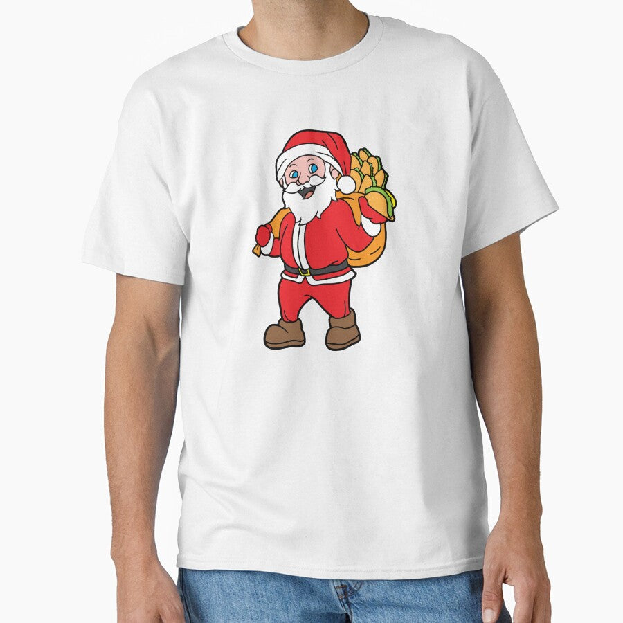 Santa Taco Bag Christmas Xmas Holiday Gift by haselshirt Unisex T-shirt, Sweatshirt, Hoodie, Long Sleeve Tee - T-Shirt, Sweatshirt, Hoodie