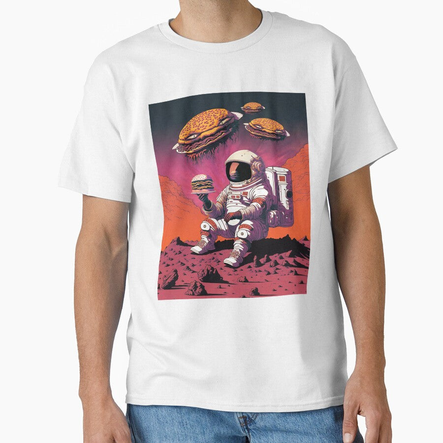 Burger Aliens by AnAzArt Unisex T-shirt, Sweatshirt, Hoodie, Long Sleeve Tee - T-Shirt, Sweatshirt, Hoodie