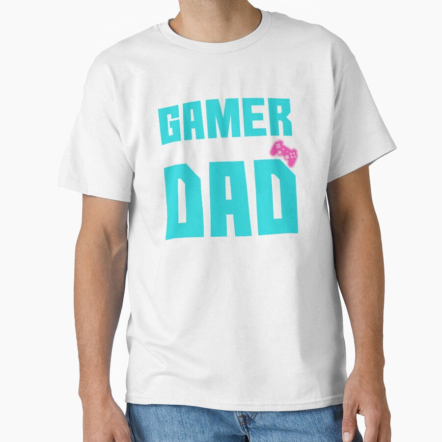 Gamer Dad by Denti Kanys  Unisex T-shirt, Sweatshirt, Hoodie, Long Sleeve Tee - T-Shirt, Sweatshirt, Hoodie