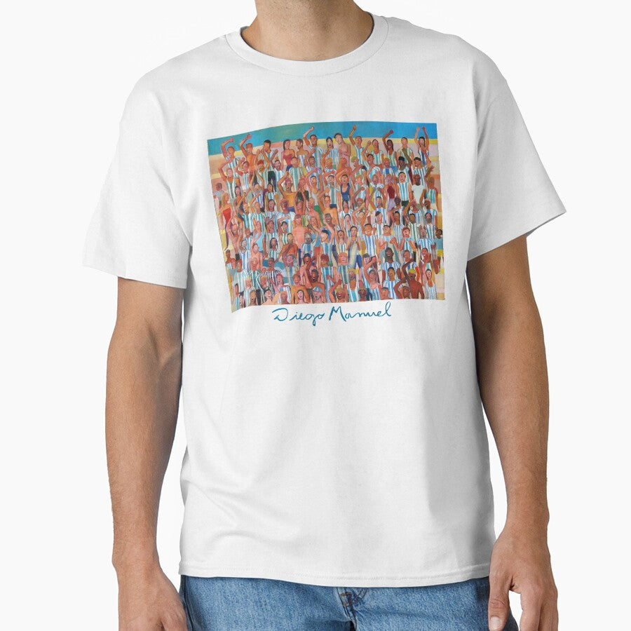 the Argentine fans by Diego Manuel Rodriguez Unisex T-shirt, Sweatshirt, Hoodie, Long Sleeve Tee - T-Shirt, Sweatshirt, Hoodie