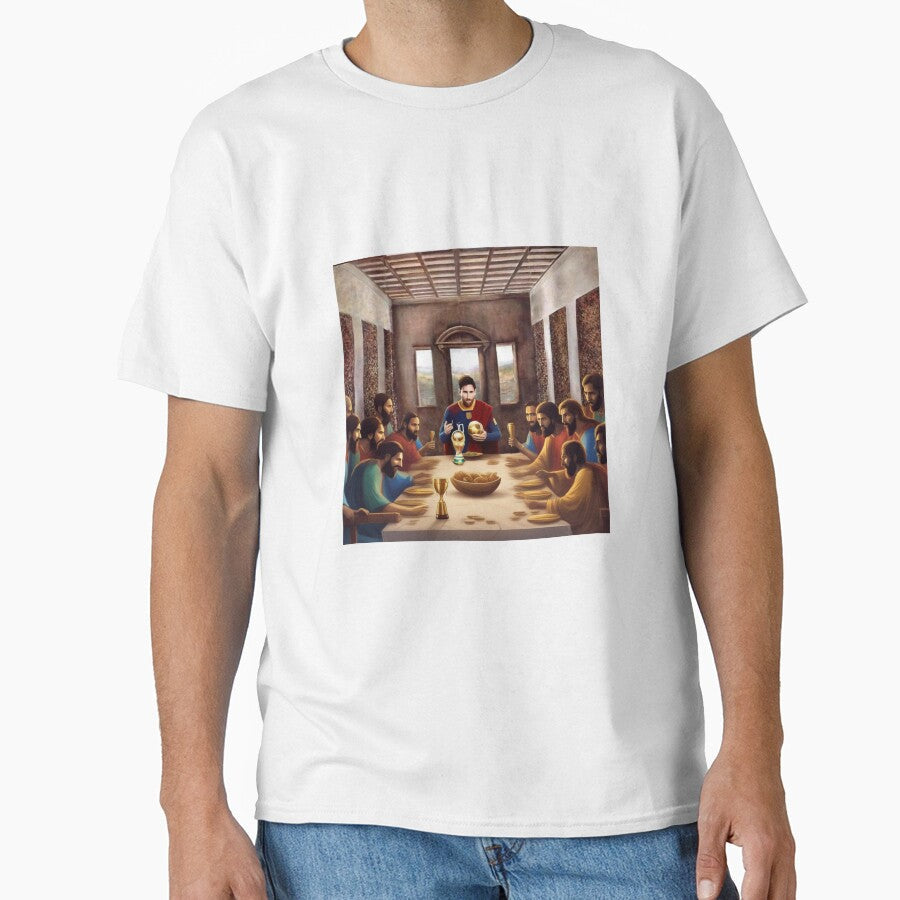 Messi The Last Supper Art Gift Limited Edition by The-GOAT-Store Unisex T-shirt, Sweatshirt, Hoodie, Long Sleeve Tee - T-Shirt, Sweatshirt, Hoodie