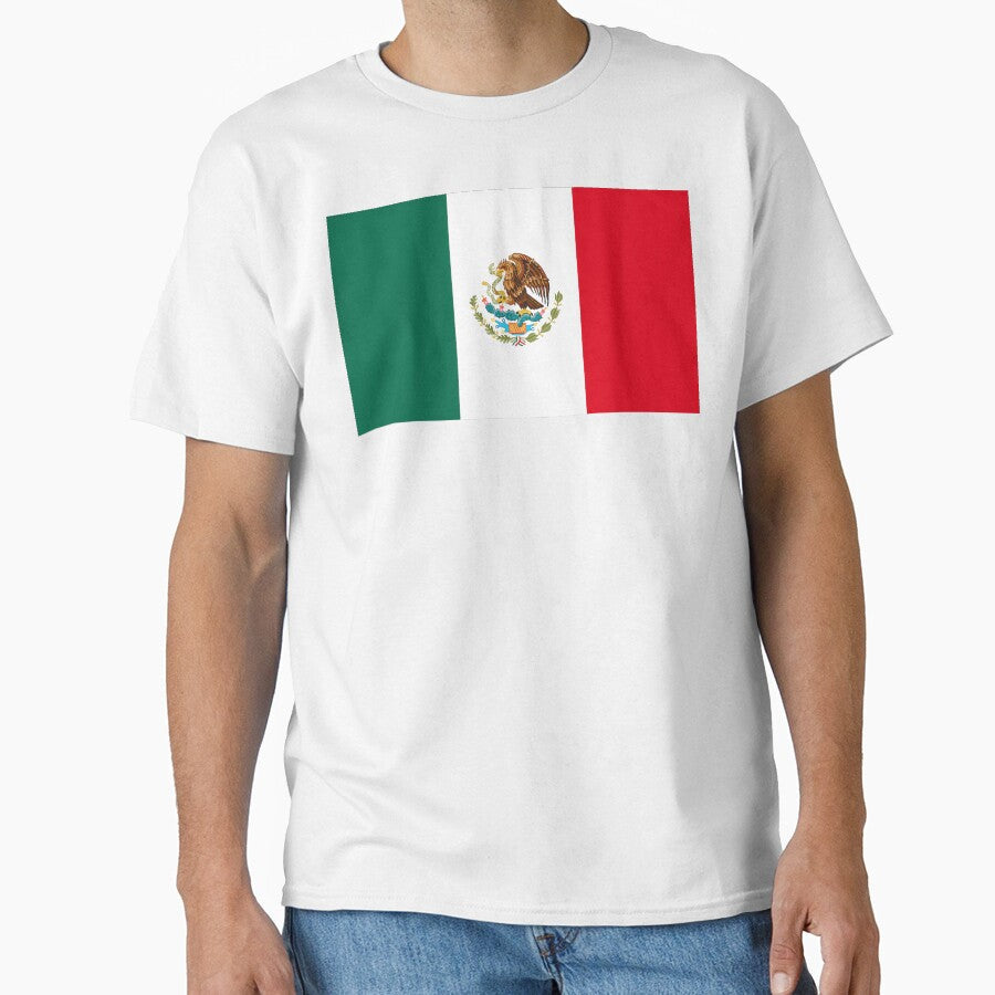 Flag of Mexico - Bandera de Mxico High Quality Image by Picturestation Unisex T-shirt, Sweatshirt, Hoodie, Long Sleeve Tee - T-Shirt, Sweatshirt, Hoodie