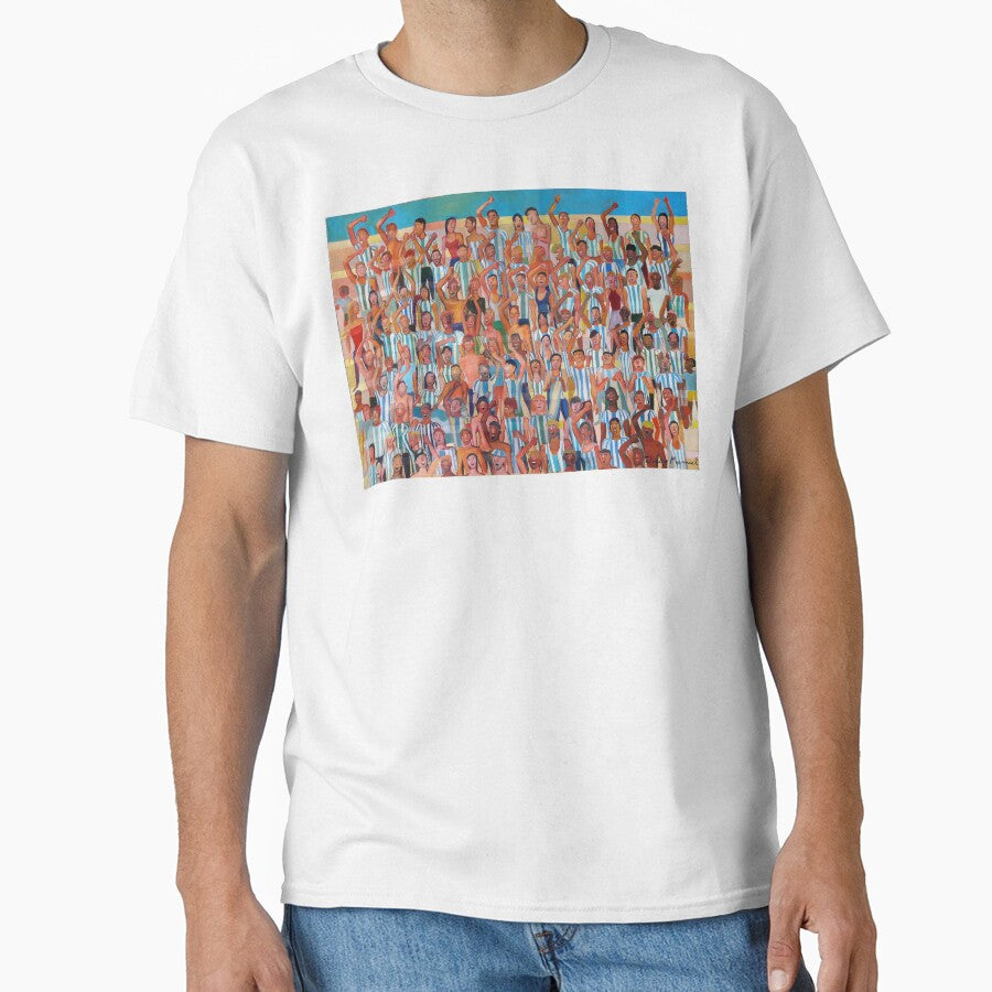 Great Argentine tribune by Diego Manuel Rodriguez Unisex T-shirt, Sweatshirt, Hoodie, Long Sleeve Tee - T-Shirt, Sweatshirt, Hoodie