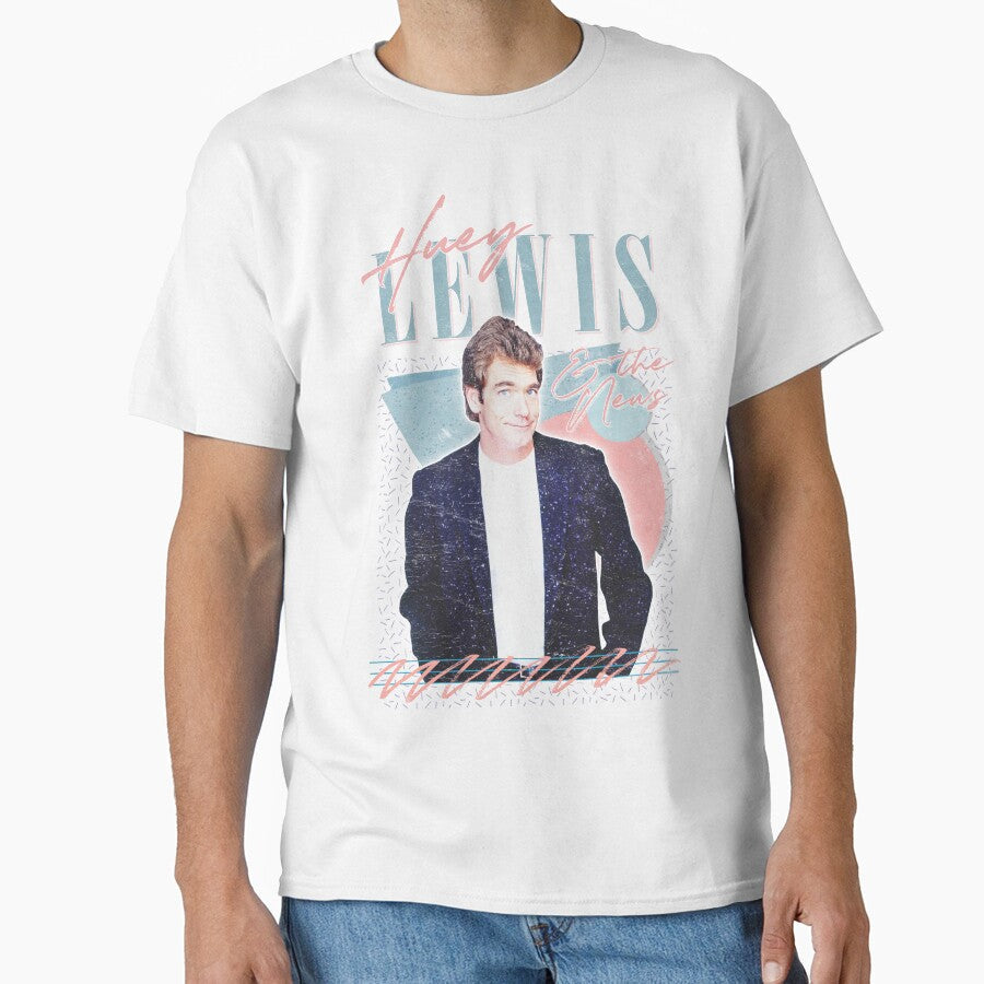 Huey Lewis & The News // 80s Retro Faded Style Design by AestheticNow Unisex T-shirt, Sweatshirt, Hoodie, Long Sleeve Tee - T-Shirt, Sweatshirt, Hoodie