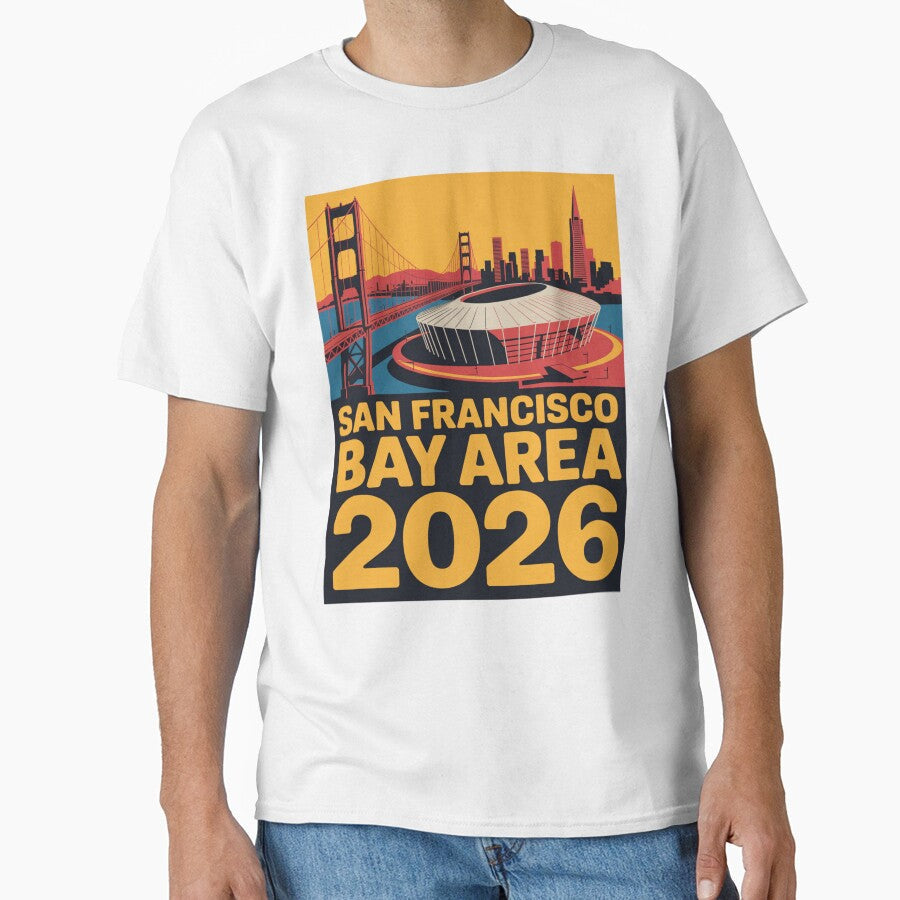 San Francisco Bay Area Golden Gate Stadium T-Shirt V2 by DarylWelsh2024 Unisex T-shirt, Sweatshirt, Hoodie, Long Sleeve Tee - T-Shirt, Sweatshirt, Hoodie