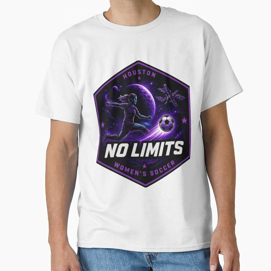 Houston Womens Soccer No Limits Shirt by PINK FREE Unisex T-shirt, Sweatshirt, Hoodie, Long Sleeve Tee - T-Shirt, Sweatshirt, Hoodie