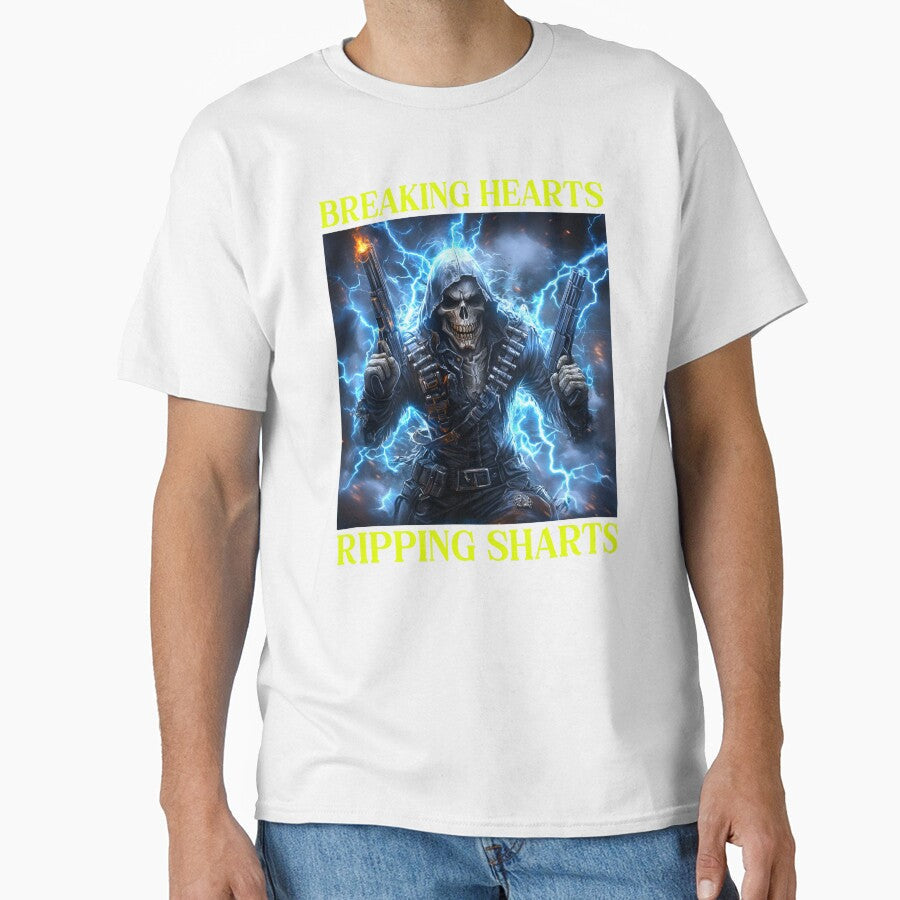 Breaking Hearts Ripping Sharts Oddly Specific by RockFireMerch Unisex T-shirt, Sweatshirt, Hoodie, Long Sleeve Tee - T-Shirt, Sweatshirt, Hoodie