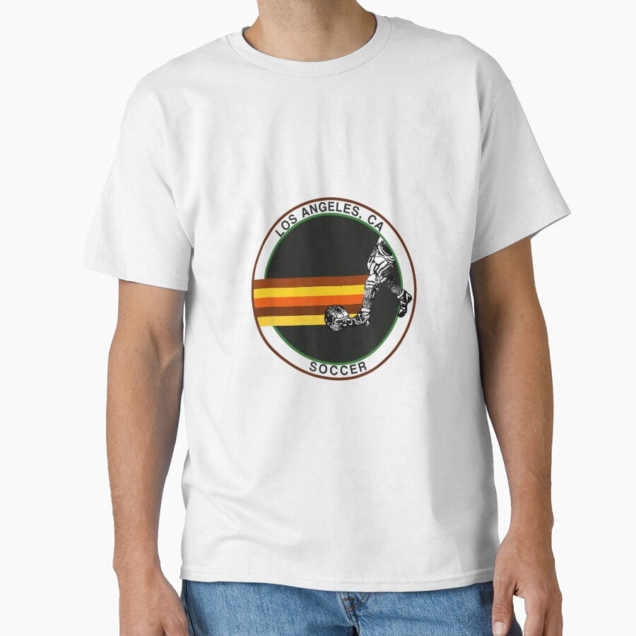 Cool Retro Los Angeles CA Soccer Outdoor Team Sport Ball by MollyLYork Unisex T-shirt, Sweatshirt, Hoodie, Long Sleeve Tee - T-Shirt, Sweatshirt, Hoodie
