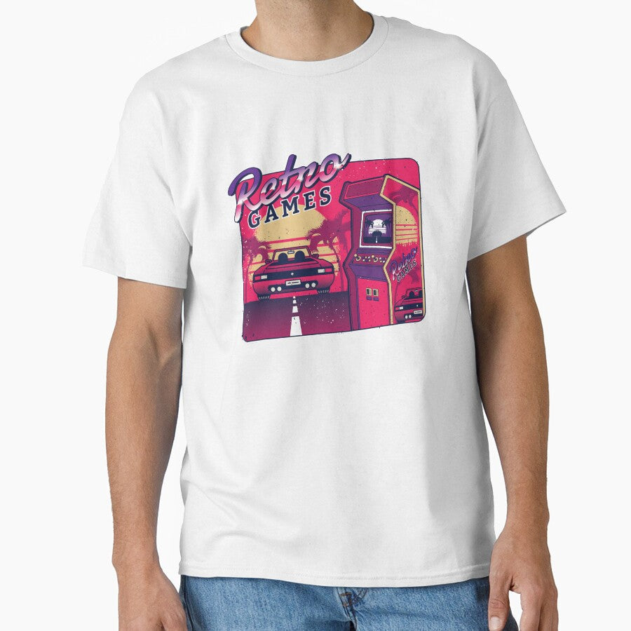 Retro Games - 80s Gaming Nostalgia by AaaleXX Unisex T-shirt, Sweatshirt, Hoodie, Long Sleeve Tee - T-Shirt, Sweatshirt, Hoodie