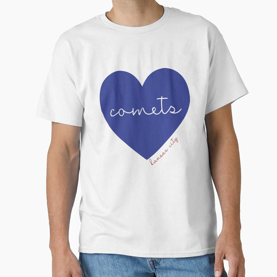 Comets in Blue Heart by calliew1217 Unisex T-shirt, Sweatshirt, Hoodie, Long Sleeve Tee - T-Shirt, Sweatshirt, Hoodie