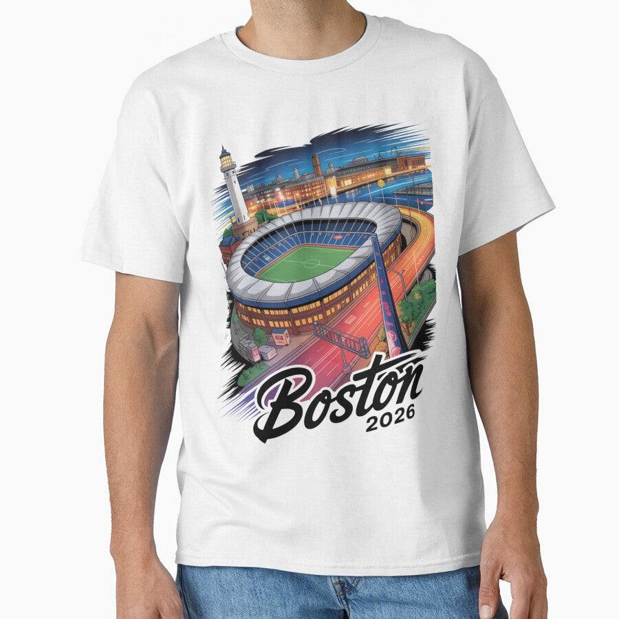 Boston 2026 New England Soccer Souvenir T-Shirt V16 by DarylWelsh2024 Unisex T-shirt, Sweatshirt, Hoodie, Long Sleeve Tee - T-Shirt, Sweatshirt, Hoodie