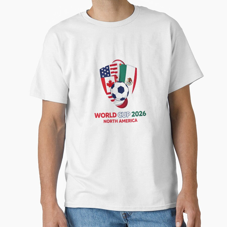 World Cup 2026 North America Football by vsl363 Unisex T-shirt, Sweatshirt, Hoodie, Long Sleeve Tee - T-Shirt, Sweatshirt, Hoodie