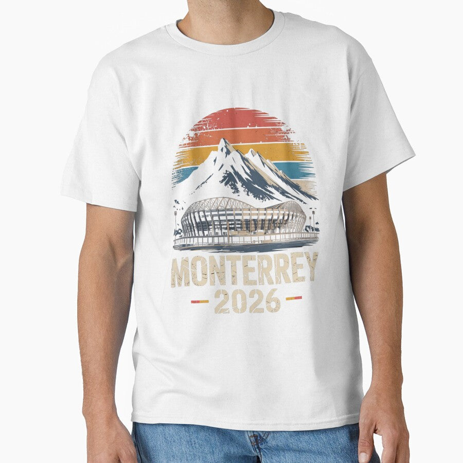 Monterrey 2026 Cerro de la Silla Mountain T-Shirt V9 by DarylWelsh2024 Unisex T-shirt, Sweatshirt, Hoodie, Long Sleeve Tee - T-Shirt, Sweatshirt, Hoodie