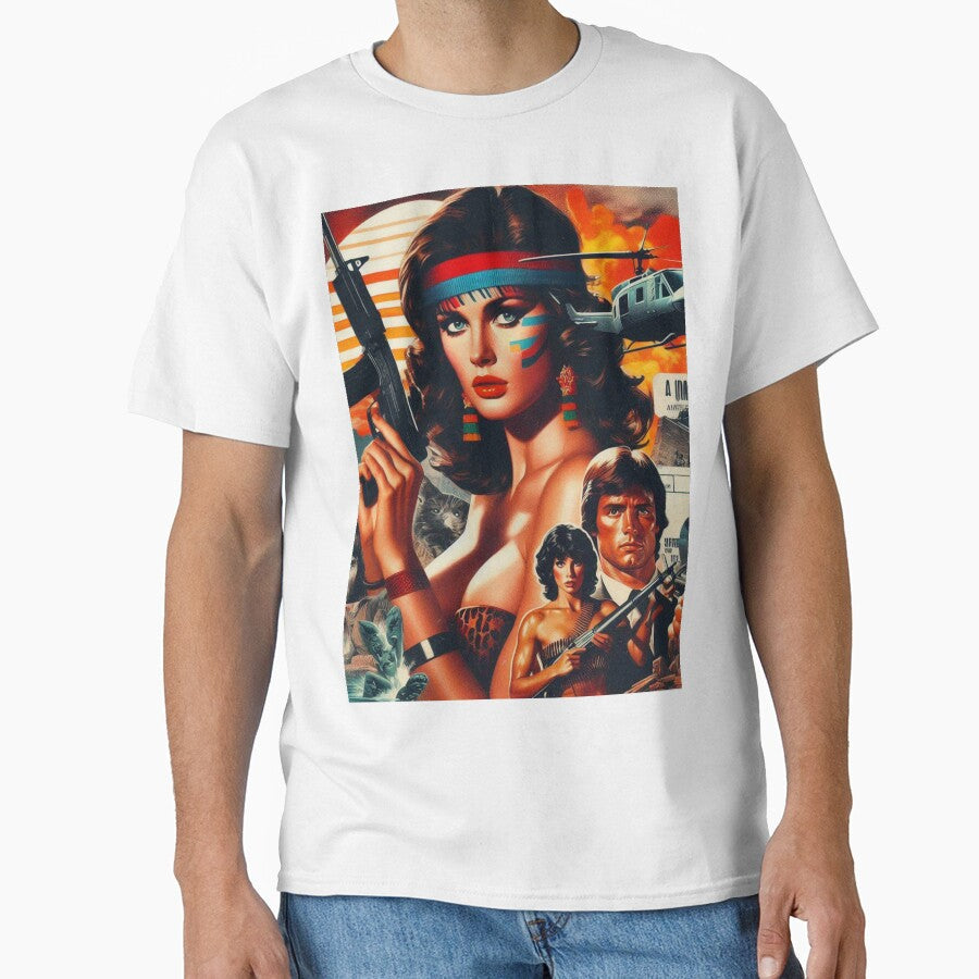 80s War Woman by PulpVintage Unisex T-shirt, Sweatshirt, Hoodie, Long Sleeve Tee - T-Shirt, Sweatshirt, Hoodie