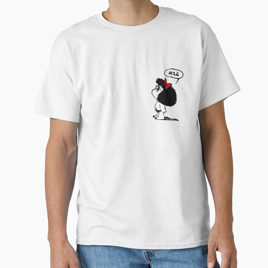 Mafalda classic quino shirt by MyWololo Unisex T-shirt, Sweatshirt, Hoodie, Long Sleeve Tee - T-Shirt, Sweatshirt, Hoodie