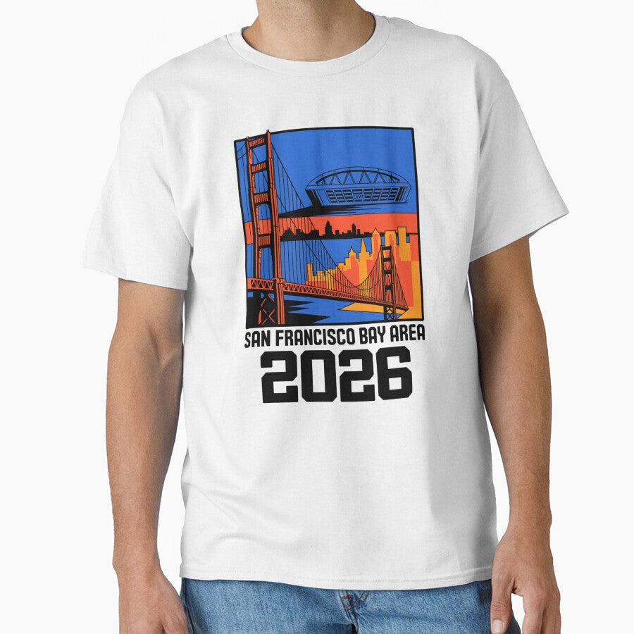 San Francisco Bay Area Golden Gate Stadium T-Shirt V4 by DarylWelsh2024 Unisex T-shirt, Sweatshirt, Hoodie, Long Sleeve Tee - T-Shirt, Sweatshirt, Hoodie