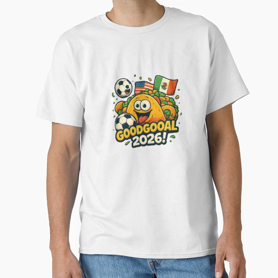 Good Gooal 2026 Taco Soccer Sticker by syndia2209 Unisex T-shirt, Sweatshirt, Hoodie, Long Sleeve Tee - T-Shirt, Sweatshirt, Hoodie