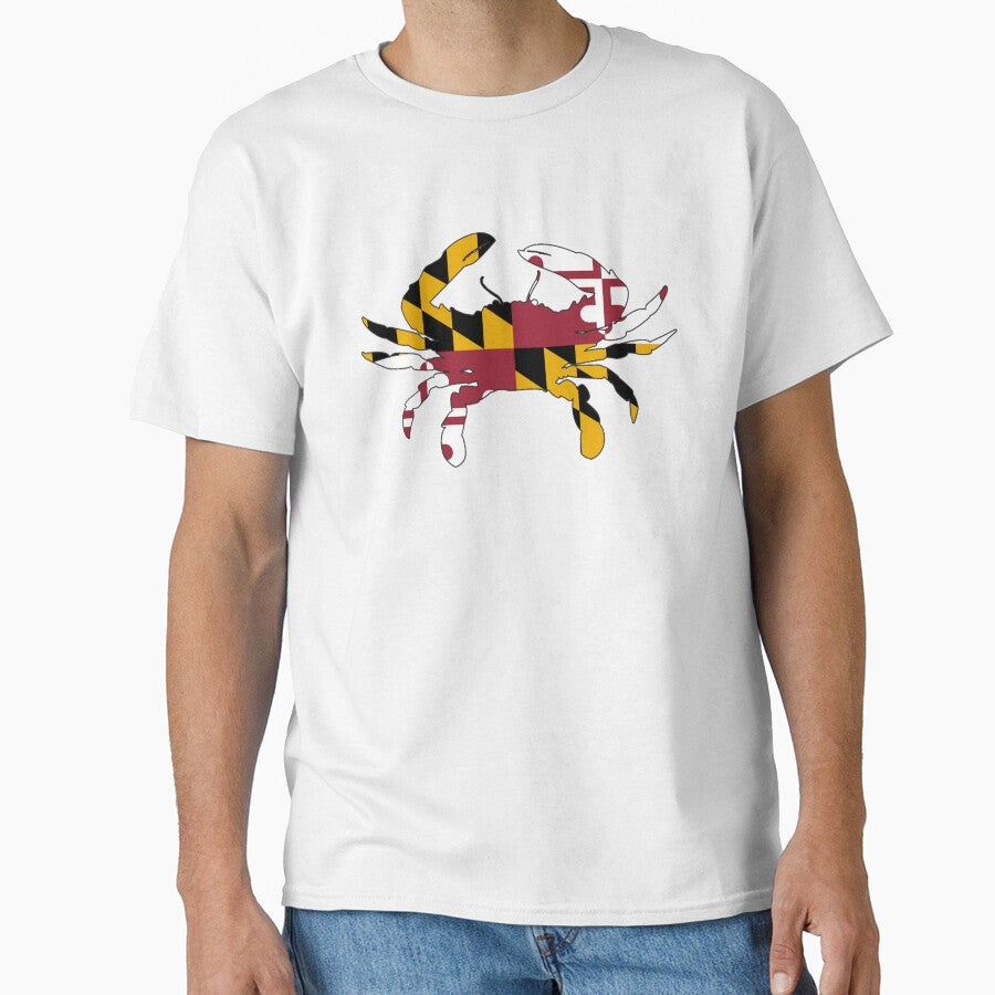 Maryland Flag Crab by cabronjames Unisex T-shirt, Sweatshirt, Hoodie, Long Sleeve Tee - T-Shirt, Sweatshirt, Hoodie