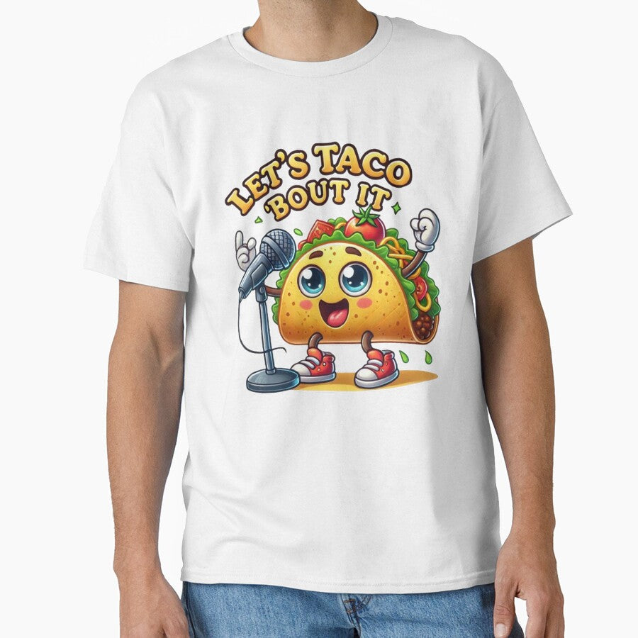 Lets Taco Bout It - Screaming Taco Character by Pyroluxe Unisex T-shirt, Sweatshirt, Hoodie, Long Sleeve Tee - T-Shirt, Sweatshirt, Hoodie