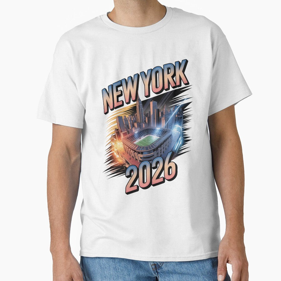 New York 2026 MetLife Stadium Skyline T-Shirt V14 by DarylWelsh2024 Unisex T-shirt, Sweatshirt, Hoodie, Long Sleeve Tee - T-Shirt, Sweatshirt, Hoodie