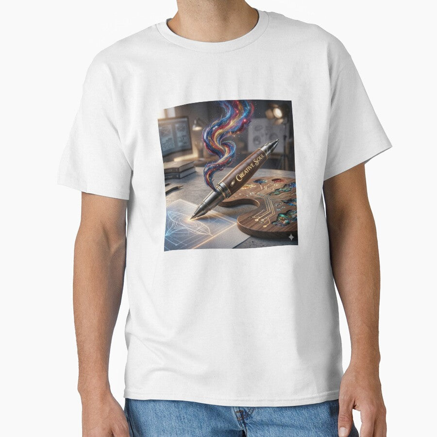 The Infinite Spark of a Creative Soul by Yaser-Design Unisex T-shirt, Sweatshirt, Hoodie, Long Sleeve Tee - T-Shirt, Sweatshirt, Hoodie