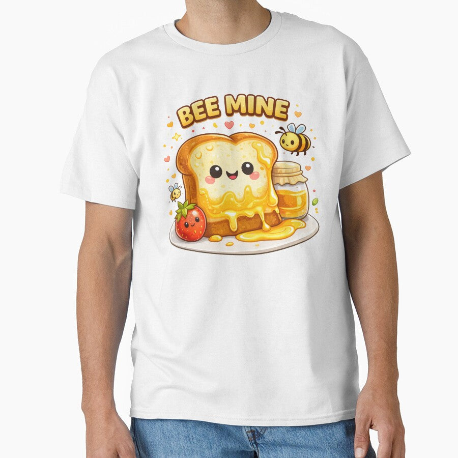 Bee Mine Cute Honey Pun by Papier Atelier Art Unisex T-shirt, Sweatshirt, Hoodie, Long Sleeve Tee - T-Shirt, Sweatshirt, Hoodie