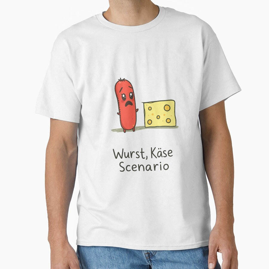 Wurst Kse Scenario  Funny German Food Pun by Planthem Unisex T-shirt, Sweatshirt, Hoodie, Long Sleeve Tee - T-Shirt, Sweatshirt, Hoodie