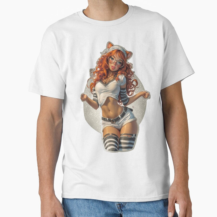 Red Foxie - 3 by Amber-Echo Unisex T-shirt, Sweatshirt, Hoodie, Long Sleeve Tee - T-Shirt, Sweatshirt, Hoodie