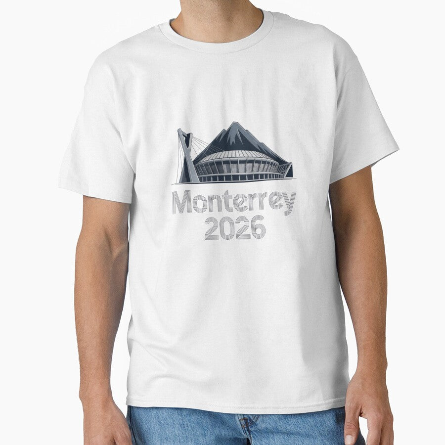 Monterrey 2026 Cerro de la Silla Mountain T-Shirt V13 by DarylWelsh2024 Unisex T-shirt, Sweatshirt, Hoodie, Long Sleeve Tee - T-Shirt, Sweatshirt, Hoodie